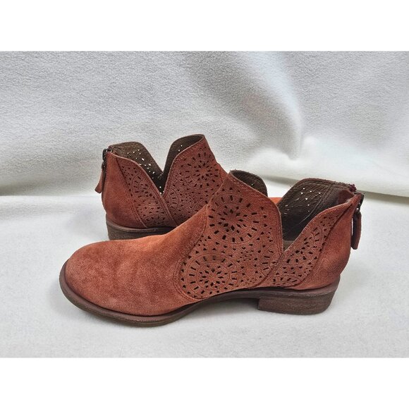 Söfft Shoes - Sofft Barrosa Sunset Orange Suede Leather Ankle Boots Size 6